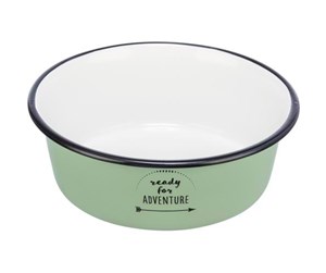 Hund - Trixie Bowl enamel/stainless steel 0.3 l/ø 12 cm green - TX25211