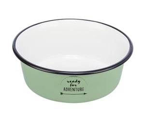 Hund - Trixie Bowl enamel/stainless steel 0.9 l/ø 17 cm green - TX25212