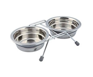 Hund - Trixie Bowl Set with Rattle Protection 2 × 0.25 l/ø 11 cm - TX25230