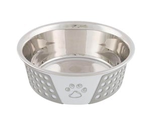 Hund - Trixie Stainless Steel Bowl 0.75 l/ø 17 cm white - TX25256