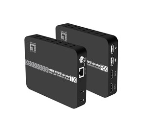 Repeater & Transceiver - LevelOne HVE-8110 HDMI over Cat.6 Extender kit 4K.100 Meter USB extension - HVE-8110