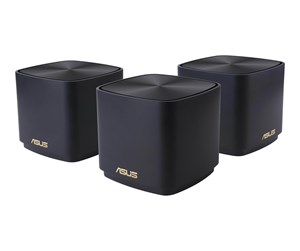 Ruter - ASUS ZenWiFi XD4 Plus Black (3-Pack) - Mesh router Wi-Fi 6 - 90IG07M0-MO3C50