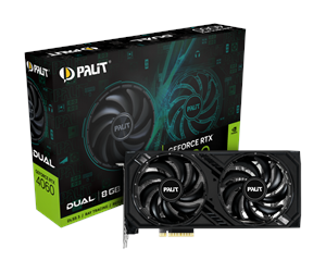 Grafikkort - Palit GeForce RTX 4060 DUAL - 8GB GDDR6 RAM - Grafikkort - NE64060019P1-1070D