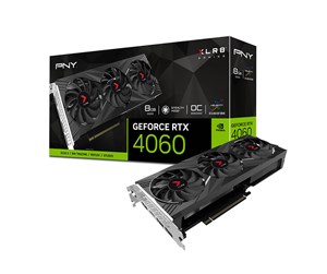 Grafikkort - PNY GeForce RTX 4060 XLR8 EPIC-X RGB Triple - 8GB GDDR6 RAM - Grafikkort - VCG40608TFXXPB1