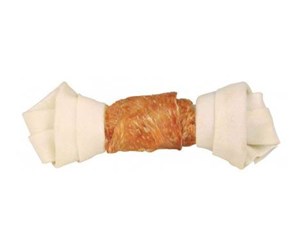 Hund - Trixie Denta Fun Knotted Chicken Chewing Bone 18cm 120g - TX31324