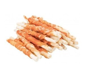 Hund - Trixie Denta Fun Chicken Chewing Rolls 12cm 30pcs 240g - TX31378