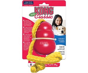 Hund - KONG Kong Classic w/rope Large - 340590