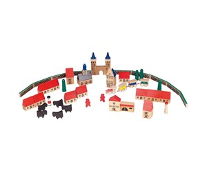 Treleker - Goki Wooden Medieval Village 46 pcs. - TT 050