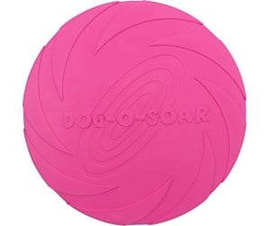 Hund - Trixie Dog Disc Frisbee Natural Rubber Pink 24cm - TX33503