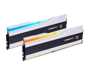 RAM - G.Skill Trident Z5 RGB DDR5-6000 - 32GB - CL32 - Dual Channel (2 pcs) - Intel XMP - Hvit med RGB - F5-6000J3238F16GX2-TZ5RW