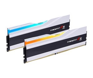 RAM - G.Skill Trident Z5 RGB DDR5-6400 - 32GB - CL32 - Dual Channel (2 pcs) - Intel XMP - Hvit med RGB - F5-6400J3239G16GX2-TZ5RW