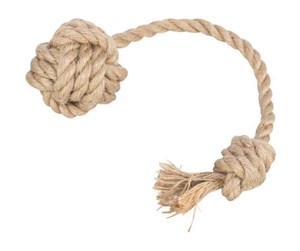 Hund - Trixie Rope with ball hemp/cotton ø 5/33 cm - TX34864