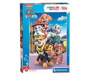 Puslespill - Clementoni Puzzle - PAW Patrol 104pcs. Gulv - 27178