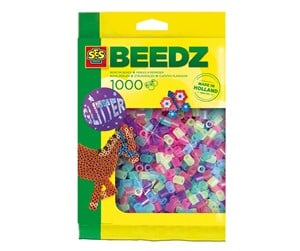 Kreative leker - SES Fuse Beads - Mix Glitter 1000pcs. - 00746