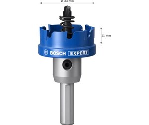 Bormaskin & Bits - Bosch EXPERT SHEET METAL HOLE SAWS FOR ROTARY DRILLS/DRIVERS & IMPACT DRILL/DRIVERS 33MM - 2608901416