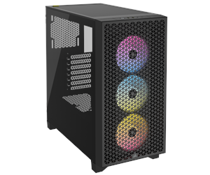 Kabinett - Corsair 3000D RGB AIRFLOW TG - Black - Kabinett - Miditower - Svart - CC-9011255-WW