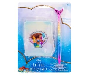 Kreative leker - Canenco The Little Mermaid Diary Plush with Pen - TLM99988