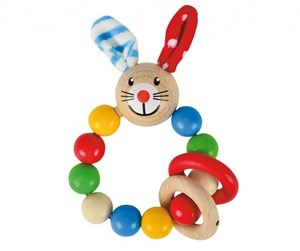 Babyutstyr - Eichhorn Baby Wooden Teether Rabbit - 100017009