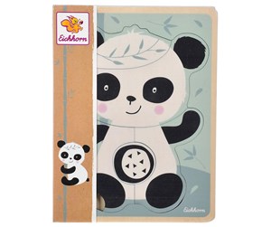 Puslespill - Eichhorn Wooden Shape Puzzle Panda 5pcs. Tre - 100003817