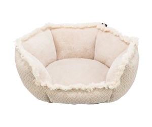 Hund - Trixie Boho bed square 50 × 50 cm beige - TX38212