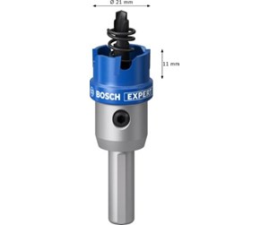 Bormaskin & Bits - Bosch EXPERT SHEET METAL HOLE SAWS FOR ROTARY DRILLS/DRIVERS & IMPACT DRILL/DRIVERS 21MM - 2608901404