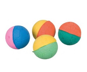 Katt - Trixie Set of Soft Balls ø 4.5 cm assorted colours - TX41100