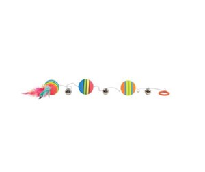 Katt - Trixie Rainbow Balls on an Elastic Band ø 3.5 × 80 cm - TX4133