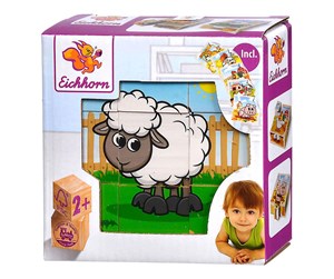 Puslespill - Eichhorn Wooden Block Puzzle Farm Tre - 100005203