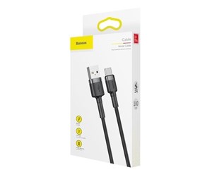 USB - Baseus Cafule cable USB-C 3A 1m (Gray+Black) - CATKLF-BG1