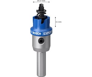 Bormaskin & Bits - Bosch EXPERT SHEET METAL HOLE SAWS FOR ROTARY DRILLS/DRIVERS & IMPACT DRILL/DRIVERS 17MM - 2608901400