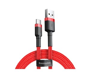 USB - Baseus Cafule cable USB-C 2A 2m (Red) - CATKLF-C09