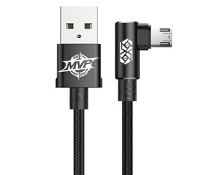 USB - Baseus MVP Elbow Cable USB to micro USB 2A 1m - Black - CAMMVP-B01