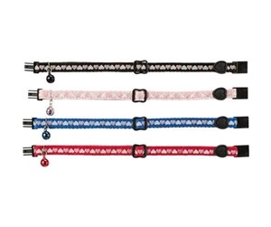 Katt - Trixie Cat collar hearts assorted colours - TX41905