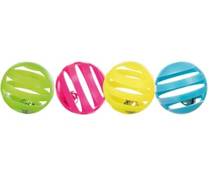 Katt - Trixie Set of Toy Balls ø 4 cm assorted colours - TX4521