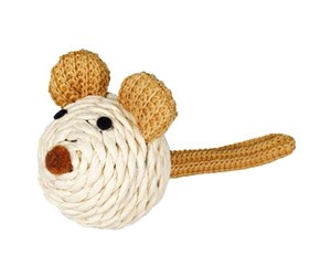 Katt - Trixie Mouse with rattle rope 5 cm - TX45758