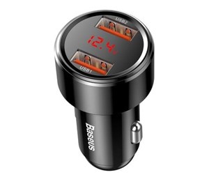 Mobil - Adaptere og ladere - Baseus Magic Car Charger 2x USB QC 3.0 45W (Black) - CCMLC20A-01