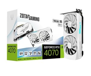 Grafikkort - ZOTAC GeForce RTX 4070 Twin Edge OC White - 12GB GDDR6X RAM - Grafikkort - ZT-D40700Q-10M