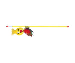 Katt - Trixie Playing Rod with Smiley 50cm assorted colours - TX45797