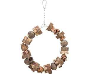 Fugl - Trixie Ring swing wood/pine cone ø 18 cm - TX51701