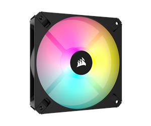 Kabinettvifte - Corsair iCUE AR120 Digital RGB - Black - Kabinettvifte - 120mm - Svart med RGB LED-lys - 27 dBA - CO-9050166-WW