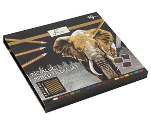 Arts & Crafts - Tilbehør - Nassau Metallic mixed media set - AR0218/GE