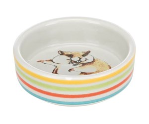 Smådyr - Trixie Ceramic Bowl 80 ml/ø 8 cm multi-coloured - TX60801