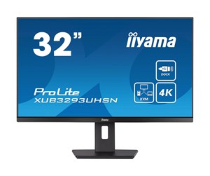 Skjerm - 32" iiyama ProLite XUB3293UHSN-B5 - 3840x2160 - IPS - 65W USB HUB - KVM Switch - XUB3293UHSN-B5