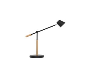 Skrivebordstilbehør - Unilux Vicky LED lampe, svart/tre - 400153732