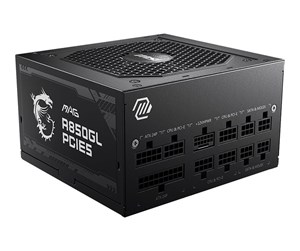 Strømforsyning (PSU) - MSI MAG A850GL PCIE5 Strømforsyning (PSU) - 850 Watt - 120 mm - ATX 3.0 - 80 Plus Gold sertifisert - MAG A850GL PCIE5