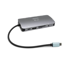 Dokkingstasjon - Dicota USB-C Portable 10-in-1 Docking Station HDMI/PD 100W - D31955