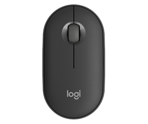 Mus - Logitech Pebble Mouse 2 M350s Wireless - Tonal Graphite - Mus - Optisk - 3 knapper - Svart - 910-007015