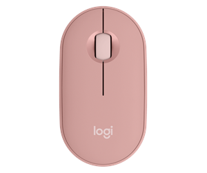 Mus - Logitech Pebble Mouse 2 M350s Wireless - Tonal Rose - Mus - Optisk - 3 knapper - Rød - 910-007014