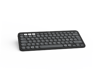 Tastatur - Logitech Pebble Keys 2 K380s Wireless Keyboard - Tonal Graphite - Tastatur - Nordisk - Svart - 920-011879