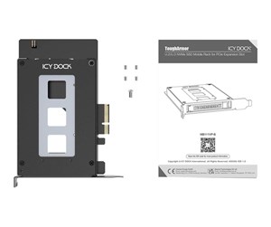 Harddisk - Tilbehør - Icy dock ToughArmor MB111VP-B - storage mobile rack - U.2 / U.3 SSD mobile rack - NVMe - PCIe 4.0 x4 - MB111VP-B